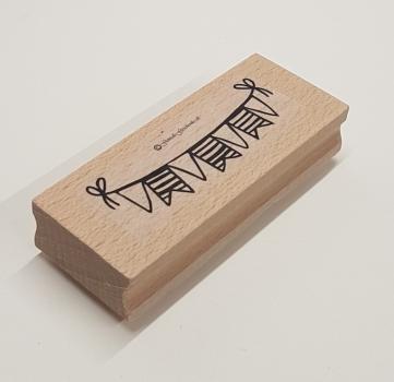 Holzstempel Wimpel 1